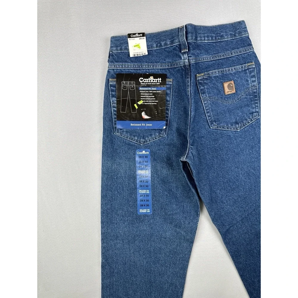 Carhartt B17 DST Relaxed Fit Tapered Leg Jeans 28x30 NWT 2008 Darkstone